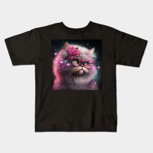 Rosy Persian Cat Kids T-Shirt